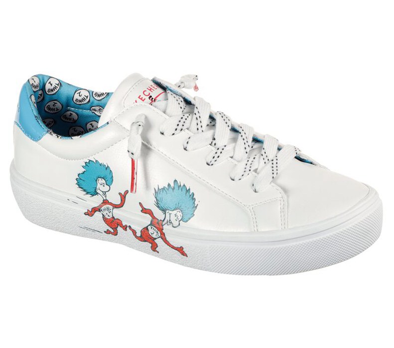 Skechers Dr. Seuss: Goldie 2.0 - Two Things - Womens Slip On Shoes White/Blue [AU-LB6634]